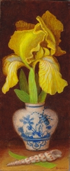 Nature morte avec iris jaune